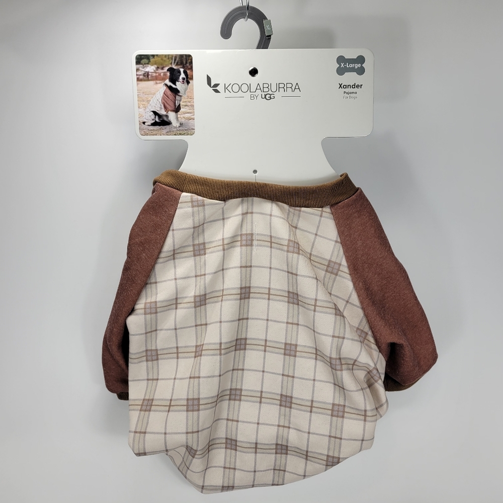 Koolaburra By Ugg Pet Dog Xander Amphora Plaid Pajama Fun Outfit Costume Size XL